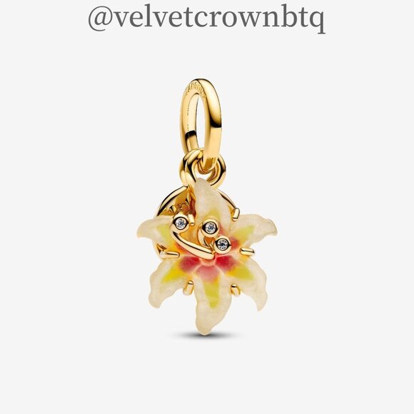 Pandora Disney Tangled Sundrop Flower Glow-in-the-dark Charm - Picture 1 of 5